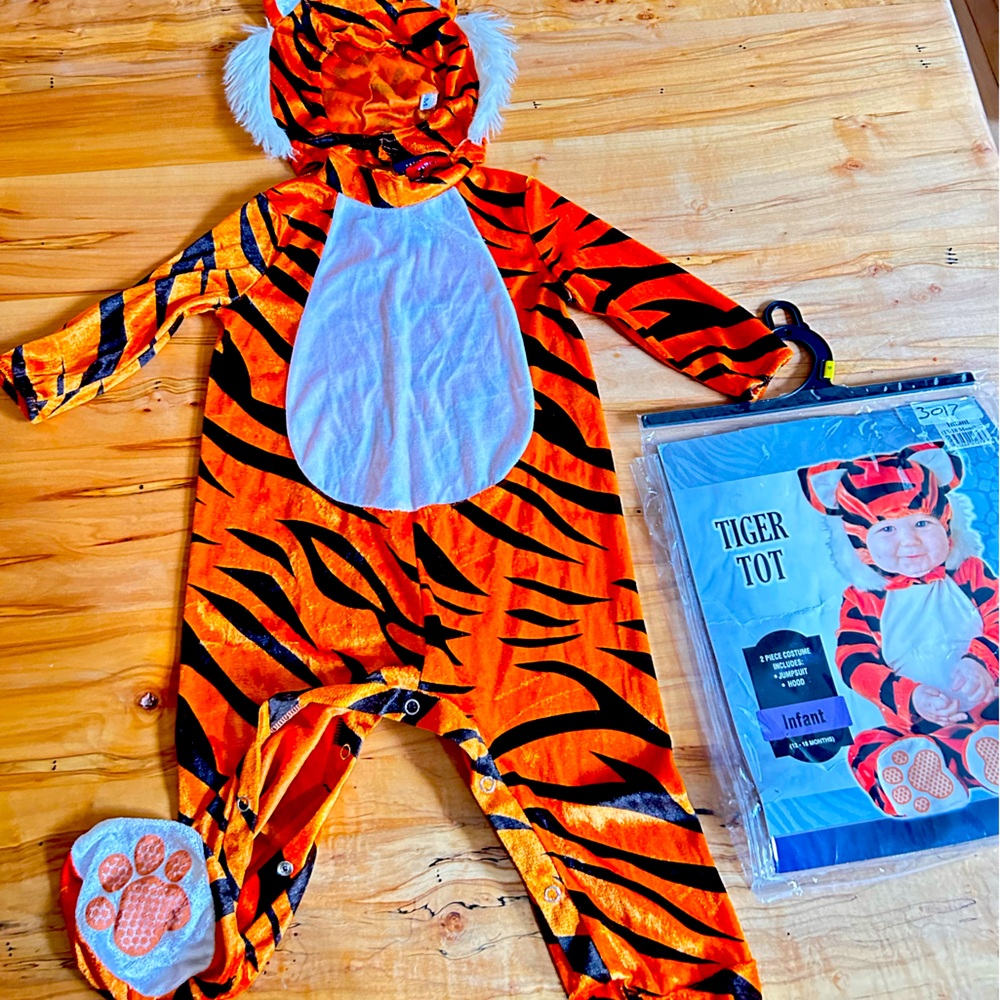 2 piece infant tiger costume